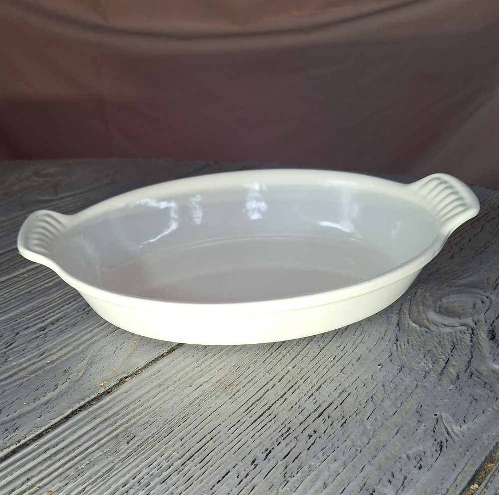 Vintage Le Creuset Enameled Cast Iron Casserole Dish 20 Centimeters In Diameter - Picture 8 of 10